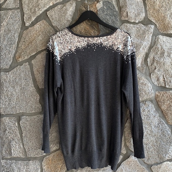 Michael  Kors Gray Sequins Sweater - Picture 7 of 8